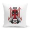 Loud Universe - Dead Pool Movie Scene White Throw Pillow with Stuffing Dead Pool Guns Home Office Decorative Pillow 16x16 inch