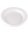 Lavish [100-Unit] Disposable White Foam Plates Size 10 Inch