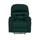 إن هاوس كرسي استرخاء سينمائي هزاز منجد بالمخمل مع حامل أكواب - أخضر غامق - NZ80