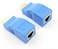 Generic - 2pcs 1080P HDMI Extender to RJ45 Over Cat 5e/6 Network LAN Ethernet Adapter Blue