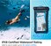 Spigen Universal Waterproof Phone case [2 Pack] IPX8 Pouch A601 compatible with iPhone, Samsung Galaxy and Smartphone up to 7 inches - Black