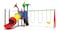 Rainbow Toys, Outdoor Children Playground Garden Fitness Exercise Play Set Villa Garden Furniture Product Area Dimension: 590&times;400&times;280cm