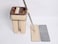 Floor Mop And Bucket set, Avoid Hand Washing - Microfiber Flat Cleaning Cloth (Brown)