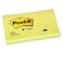 Post-it® Notes 3" x 5", Canary Yellow, 100 Sh/Pad, [Ref: 655]