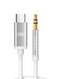 Type C To 3.5mm AUX Cable 1000millimeter White