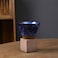 Coffee ceramic cup with holder blue 200ml