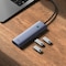 Baseus 4 In 1 Port USB C Hub To USB 3.0 Extension Compatible For MacBook Pro Air Samsung S22 Ultra Huawei Mate XS 2 P50 MateBook LG Chromebook iPad Pro Air 5 Dell XPS 15 Space Grey