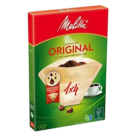 Melitta Original Filter Brown Coffee 40 Pieces