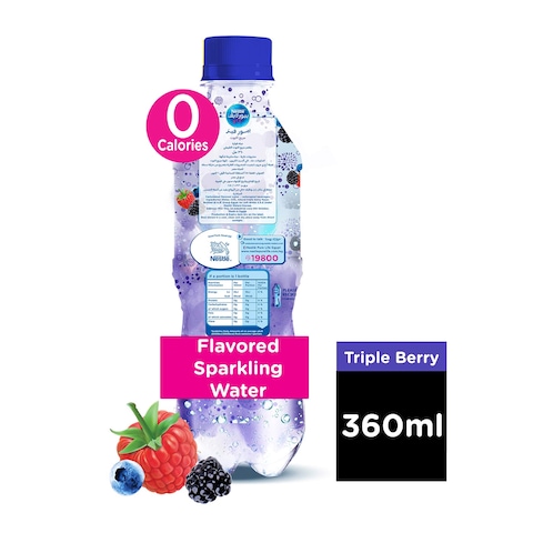 Nestle Pure Life Triple Berry Sparkling Water - 360 ml