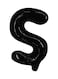 Party Time S Letter Foil Balloon 16-Inch