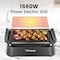 Bompani Smokeless Indoor Infrared Grill, Excellent Performance - BBQ007 Black