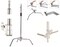 Coopic S07 3.25X3m Heavy Duty 18Kg Stainless Steel Adjustable Background Stand With Magic Legs For Portable Photography Studio Equipment