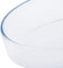 Royalford Rf2700-Gbd Glass Oval Casserole, 4.5 L Plus Glass Lid 1.3 L, Oval Glass Oven Baking Dish, Glass Bakeware, Oven Safe Casserole Dish