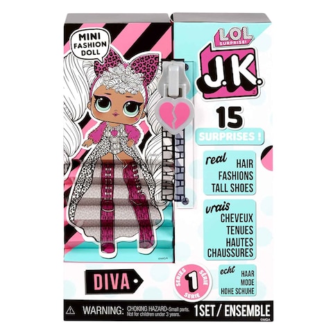 L.O.L. Surprise J.K. Diva Mini Fashion Doll Set With 15 Surprise Multicolor