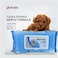 Purry Puppy Bath Wipes With Baby Powder Scent 8x7cm - 80pcs