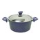 In House 13 Pieces Turkish Granite Cookware Set With Steel Lid - Blue