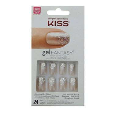 Kiss Gel Fantasy Artificial Nails KGN01 Multi Colour, 28 Piece