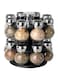 Orii 16-Jar Spice Rack Set Black