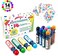 Shuttle Art Dot Markers, 14 Colors Highly Washable Bingo Daubers Dabbers Dauber Dawgs For Kids Toddlers Preschool Children Craft Supply With 10 Patterns Double Adhesive Paper