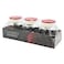 Qlux Luna Salt And Spice Shaker Set 370ml x 3 Pieces Clear