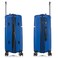 Cabinpro Hard Case Large Checked Luggage Trolley For Unisex Polypropylene Lightweight 4 Double Wheeled Suitcase With Built In TSA Type Lock Travel Bag CP002 Sapphire Blue
