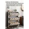 AWD Shoe Rack Cabinet in Double Tipping, Shoe Cabinet 3 Flipping Doors - Grayc