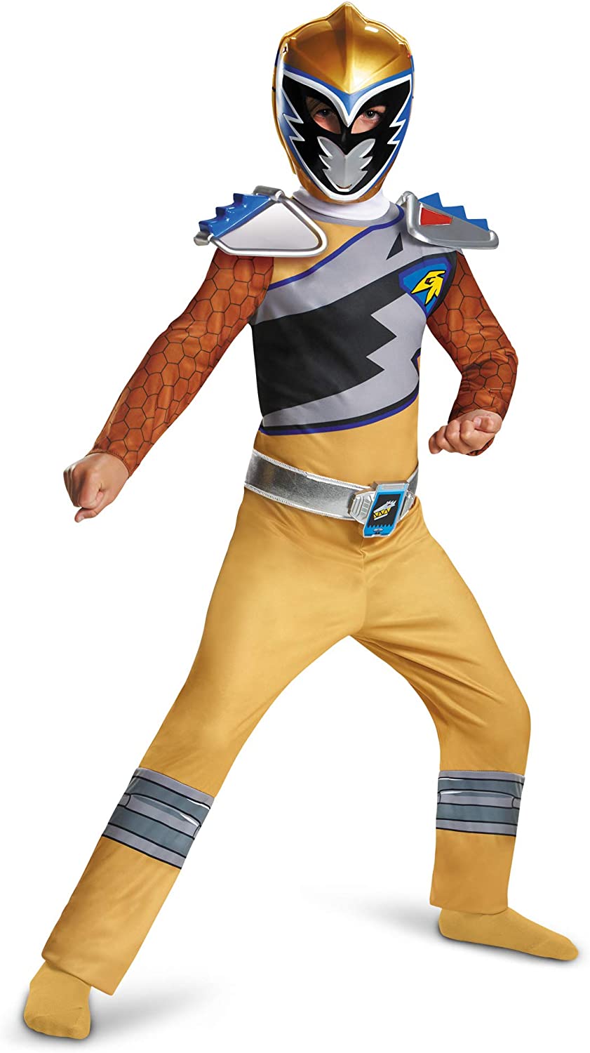 Buy Disguise Gold Power Rangers Costume For Kids. Official Licensed ...