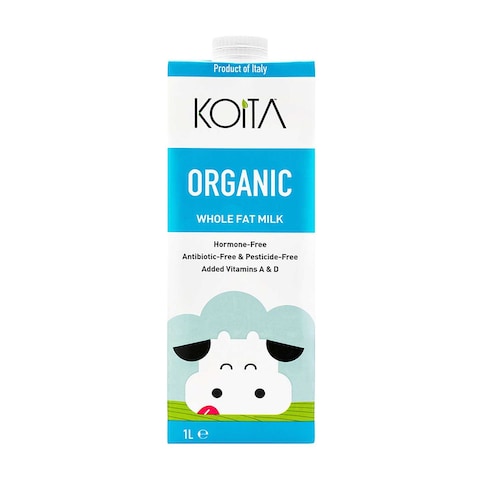 Koita Whole Organic Cow Milk Vitamin A &amp; D3 1L