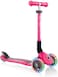 Globber Junior Foldable Lights Scooter Neon Pink 437-110