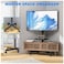 Mobile TV Cart, Rollable TV Stand For 32-70" LCD LED OLED Flat Screen TV With Curved Screens up to 40kg, Height Adjustable, Portable TV Stand with Wheels