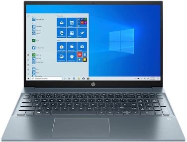 HP Pavilion Laptop 15-EG0073, Touchscreen 15.6&quot; FHD, 11th Gen Intel Core i7, 32GB RAM, 1TB SSD, Intel Iris Xe Graphics, Windows 10, EN-AR Keyboard, Fog Blue