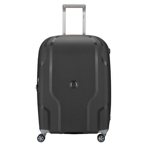 Buy Delsey Clavel 4 Wheel Hard Trolley Medium 71cm Black in UAE