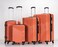 Set of 4 ABS Trolley Luggage With Number Lock 20,24,28,32 Inches