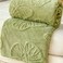 Luna Home 3D Imitation Butterfly Fleece Soft Blanket, Green color.