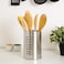 Royalford Cutlery Holder, Premium Quality Stainless Steel, Rf10247, Storage For Countertop Organizer, Cooking Utensil Crock For Kitchen Organization &amp;Storage And Flatware Caddy, Silver