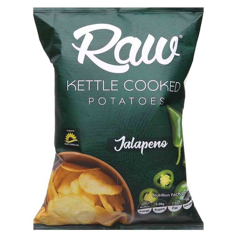 Raw Kettle Cooked Potato Chips Jalapeno - 105 gram