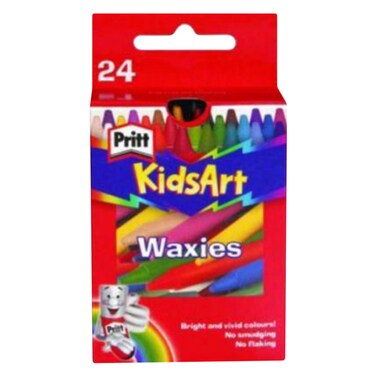 Pritt Colour Wax Crayons A24&#39;S X12