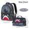 Nohoo Kids 16 Inch School Bag with Lunch Bag Combo Shark - Grey