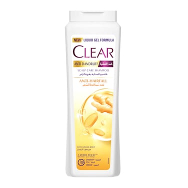 Clear Anti Hair Fall Anti-Dandruff Shampoo with Ginger Root - 600 ml