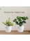 vsell24&nbsp;Set Of 3 Indoor And Outdoor Plastic Round Flower Pot With Drainage Holes And Saucer For Gardens-46X44CM