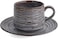 Coffee ceramic cup with plate