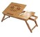 Generic Wooden Laptop Bamboo Table With Two Usb Cooling Fan [Saf]