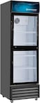 Westpoint 400 Liter Chiller with Tempered Glass Self Closing Doors WPSN-4017T Black