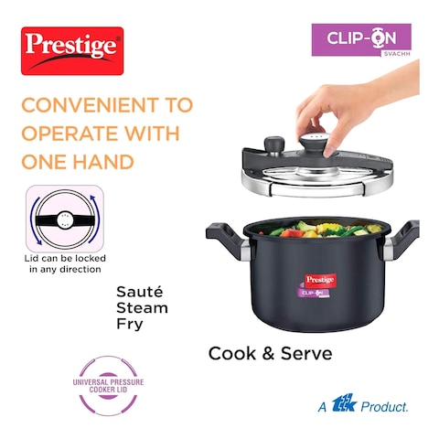 Prestige Svachh Clip-on Pressure Cooker 5L