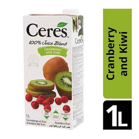 Ceres Juice Cranberry/Kiwi 100% 1L