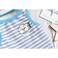 Hong Pet Color Stripe Warm Vest - Blue M
