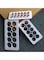 Generic 3-Piece Cake Fondant Embossing Mould Set White