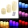 Other 3Pcs/Set Cylindrical Colorful Remote Control Timed Flameless Led Candle Light