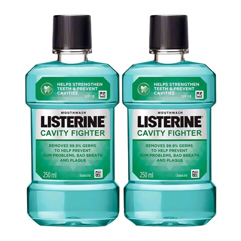 Listerine Advanced Tartar Control Mouthwash, 250ml - Pack of 2