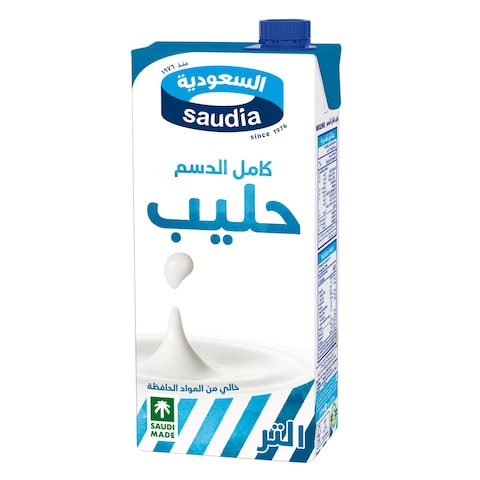 Saudia Long Life Full Fat Milk 1L